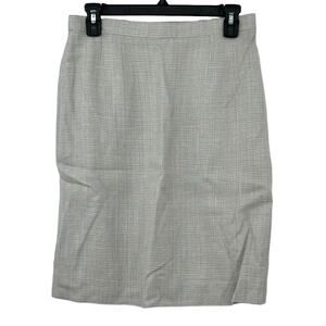 Vintage Givenchy Boutiques Skirt Womens 40 US 8 Pencil Gray Quiet Luxury Office